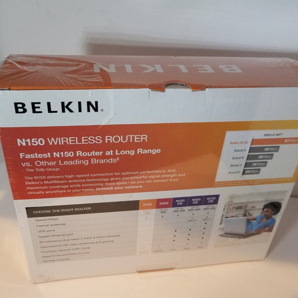 Belkin N150 Wireless Wi-Fi N Router - Picture 2 of 5